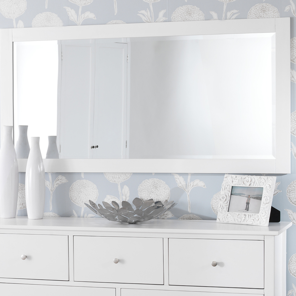 Embleton White Large Wall Mirror