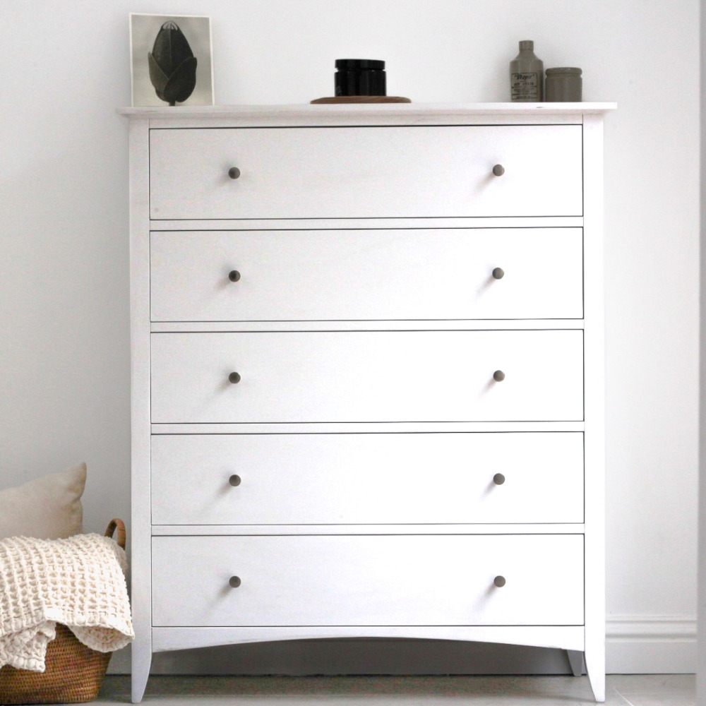 Embleton White 5 Drawer Chest
