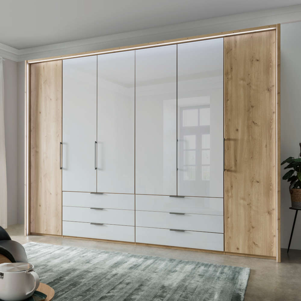 Wiemann/MONACO_1000_2000_00440_20_EBI_Gl.weiß_FKT_FTS_300cm_6SK mittig_Griffe_Schiefer_PPT mit uml.LED-Bel.jpg