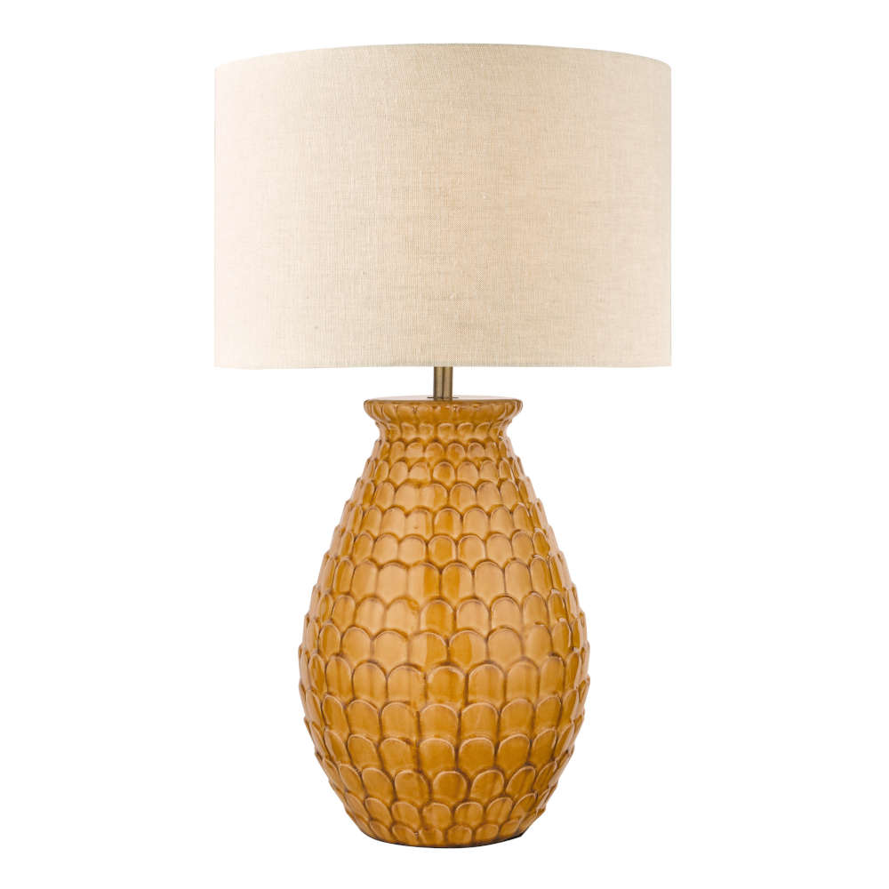 Laura Ashley Liza Ceramic Orange Table Lamp With Shade