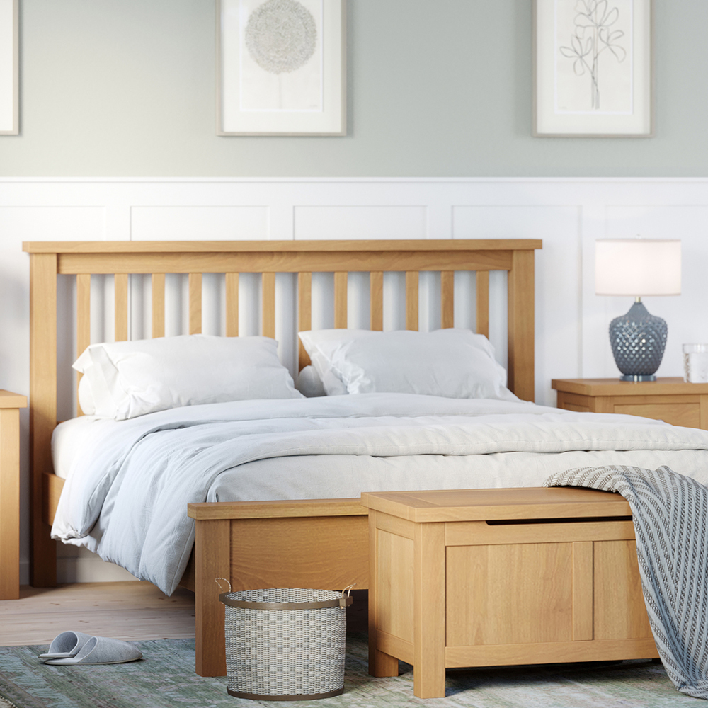 Didcot Oak Low Foot End Bed