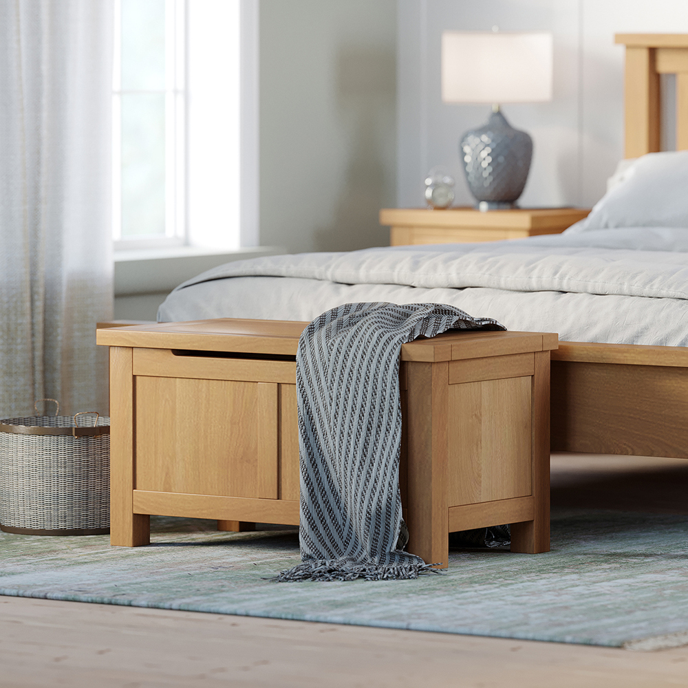 Didcot Oak Blanket Box