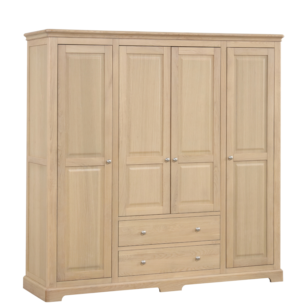 Loxley Oak Quad Wardrobe