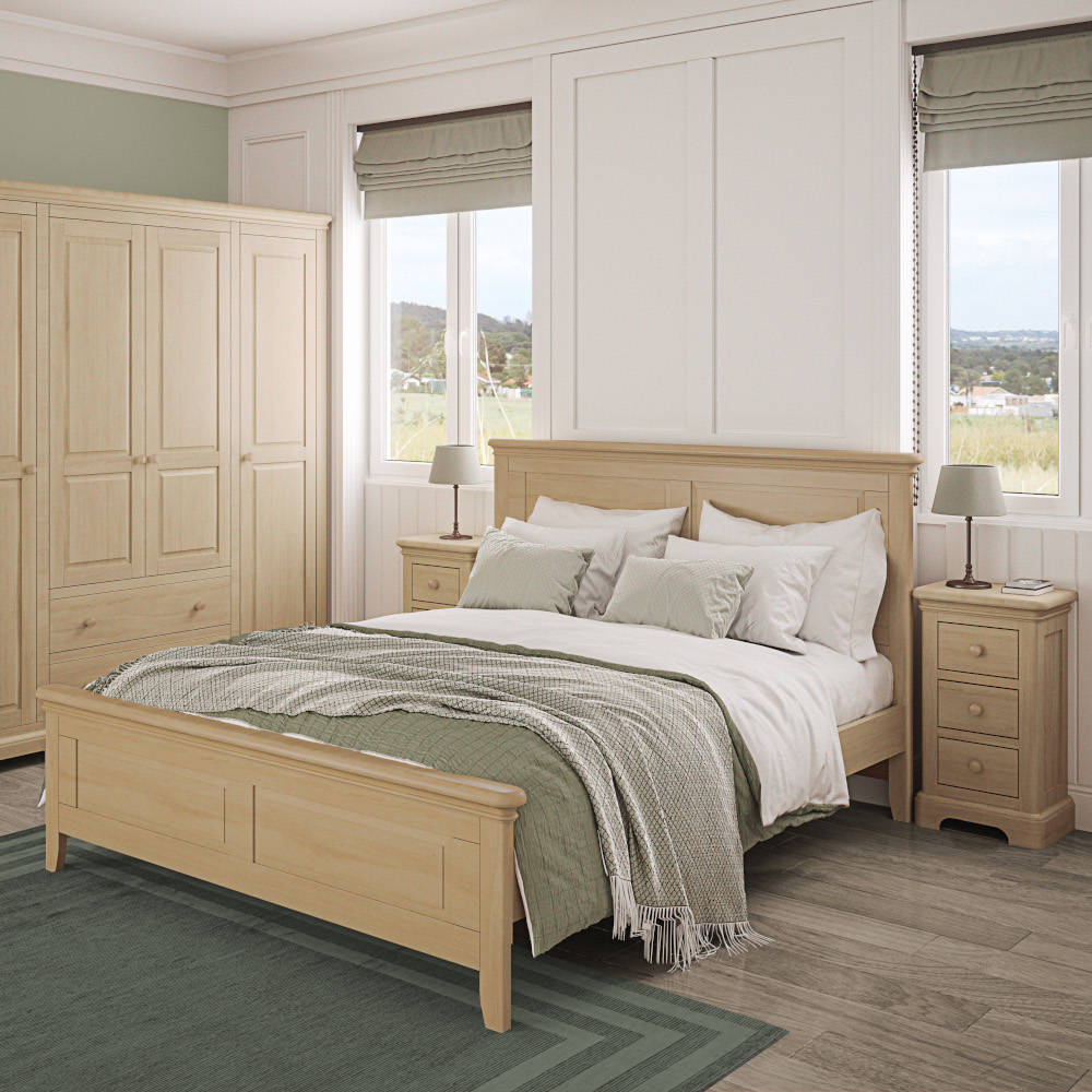 Loxley Oak High Foot End Bed