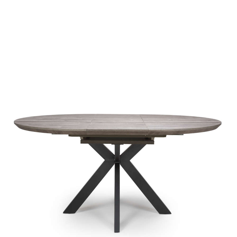 Manhattan Extending 120-160cm Round Dining Table Grey