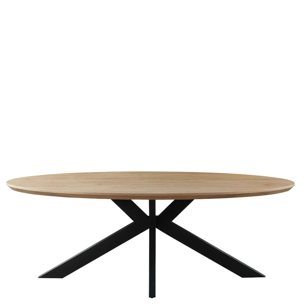 Manhattan 220cm Oval Dining Table Oak