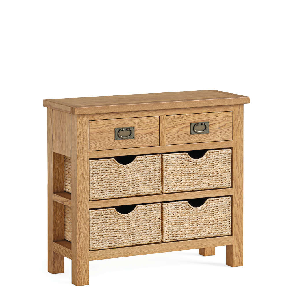 Salisbury Lite Console Table With Baskets