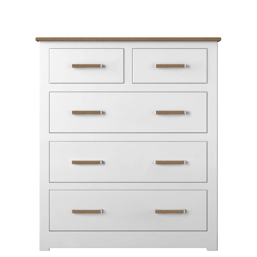 Modo Bedroom Oak Top 2 + 3 Chest Of Drawers