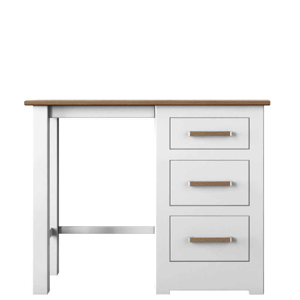 Modo Bedroom Oak Top Single Pedestal Dressing Table