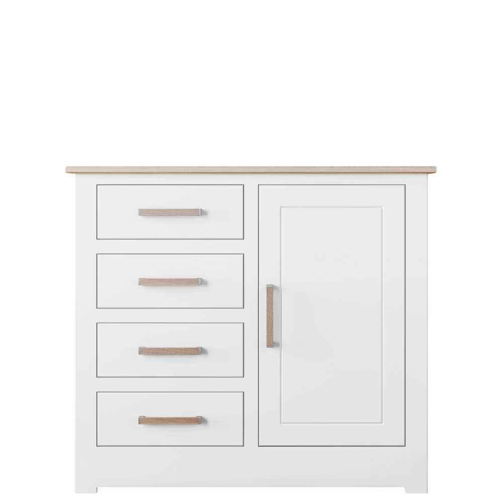 Modo Small 1 Door 4 Drawer Sideboard