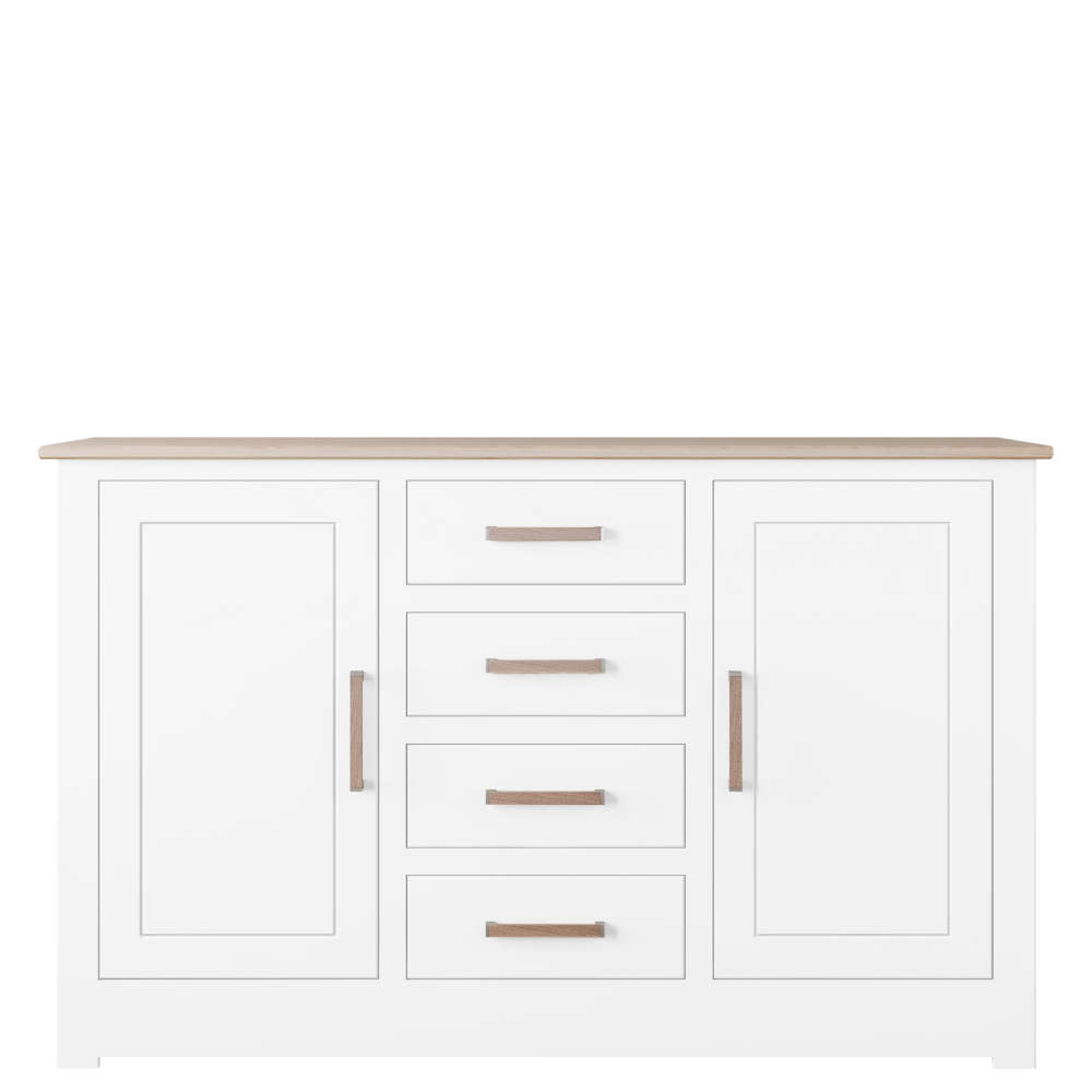 Modo Medium 2 Door 4 Centre Drawers Sideboard