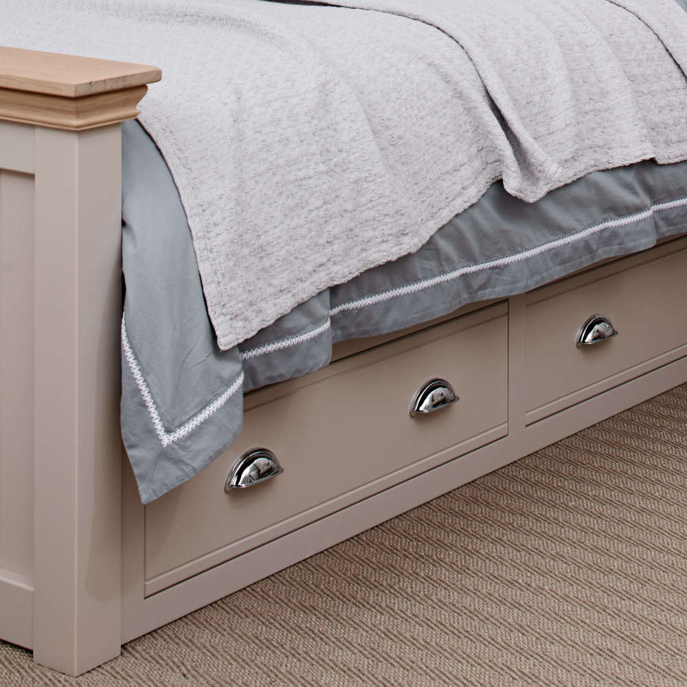 New England Bedroom 2 Drawer False Front Underbed Chest