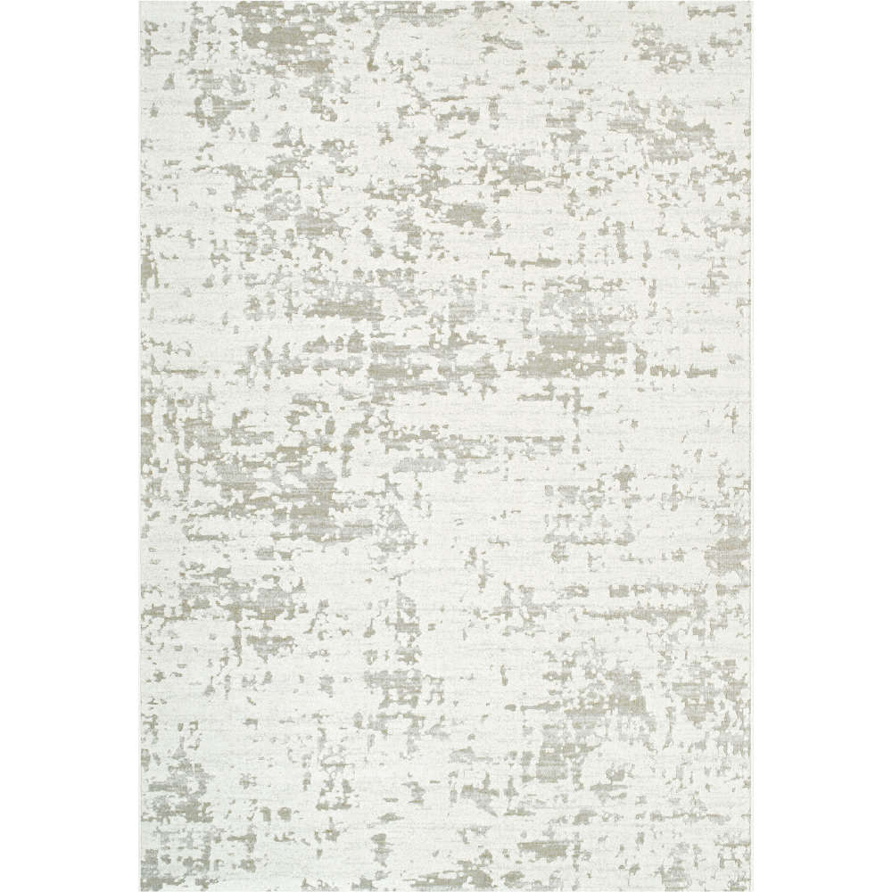 Geo Cream Textured Mottled Pattern Rug