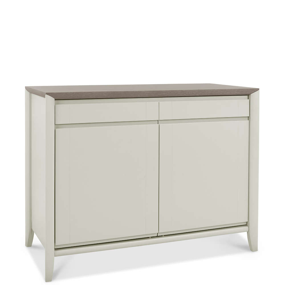 Bergen Grey Washed Oak And Soft Grey Narrow Sideboard