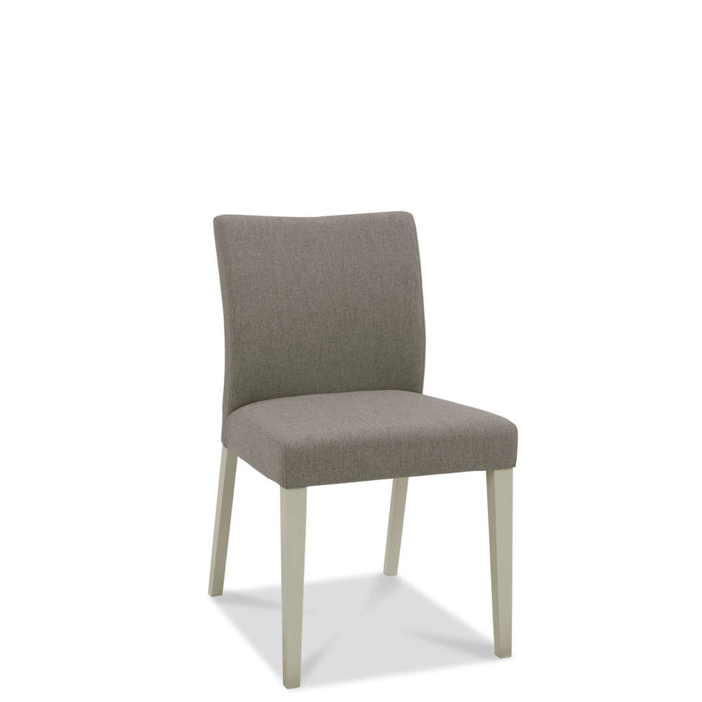Bergen Grey Washed Oak And Soft Grey Upholstered Chair Titanium Fabric (Pair)