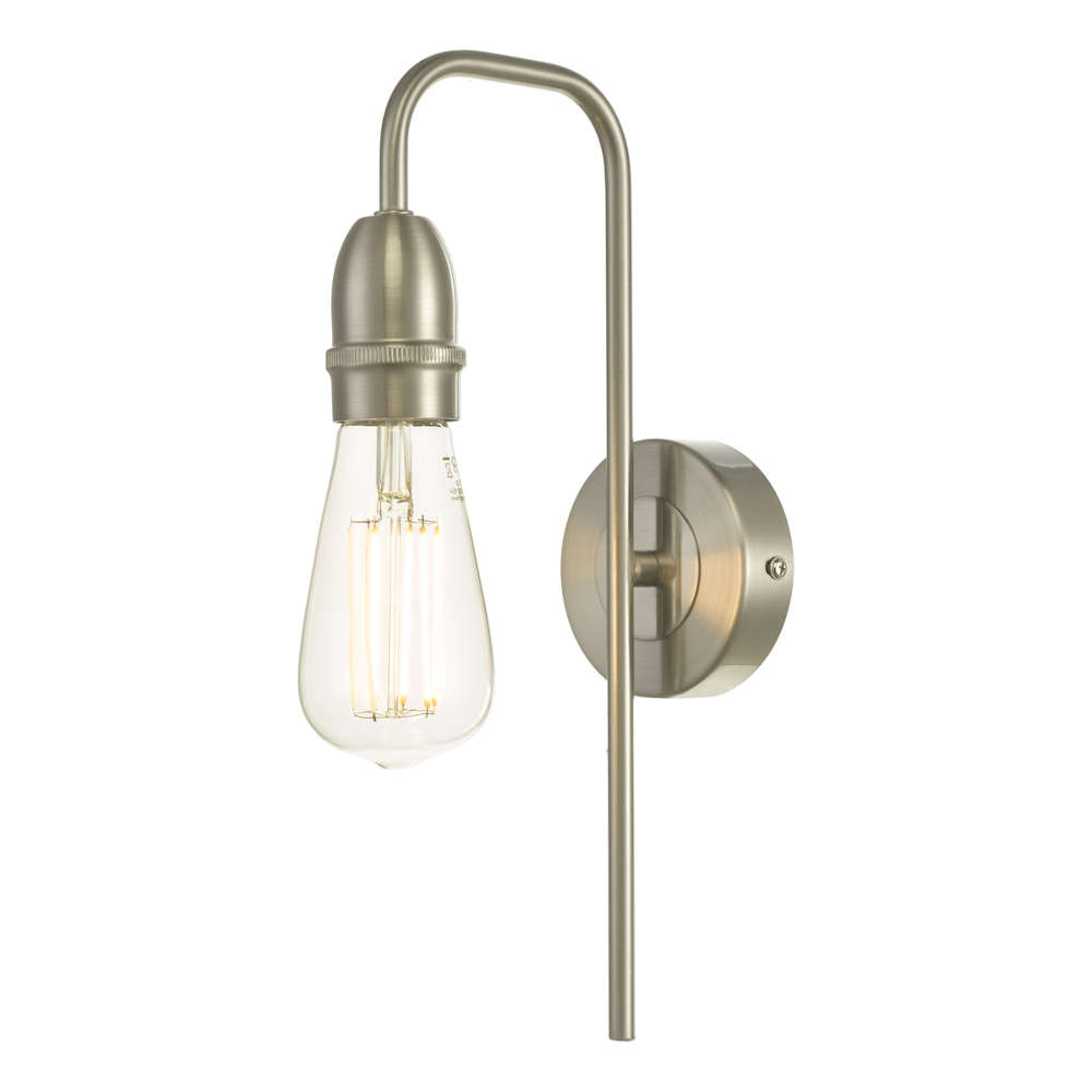 där Kiefer 1 Light Wall Light Satin Chrome