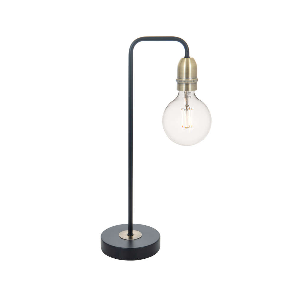 där Kiefer Table Lamp Black And Antique Brass