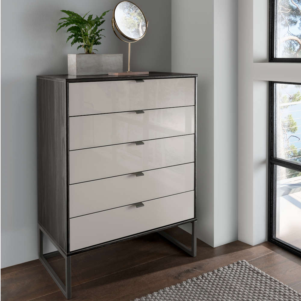 Quito 5 Drawer Chest With Angled Feet
